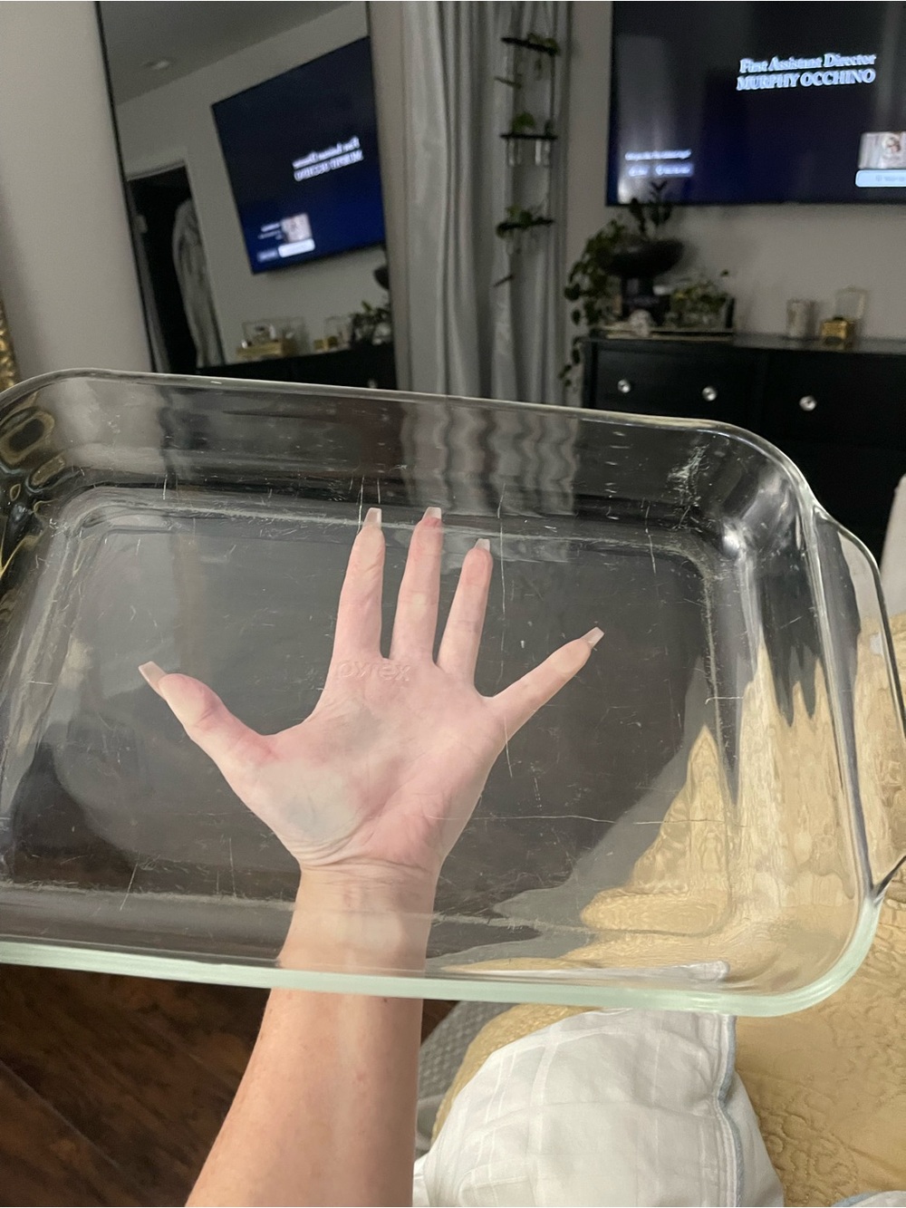 Vintage Pyrex Clear Glass Rectangular Baking Dish - Transparent Glass - Picture 2 of 5